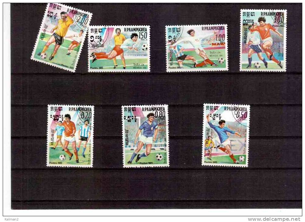 XX3237    -    R.P.KAMPUCHEA    -   USED COMPLETE SET  MICHEL Nr.  632/638 - 1986 – Mexique