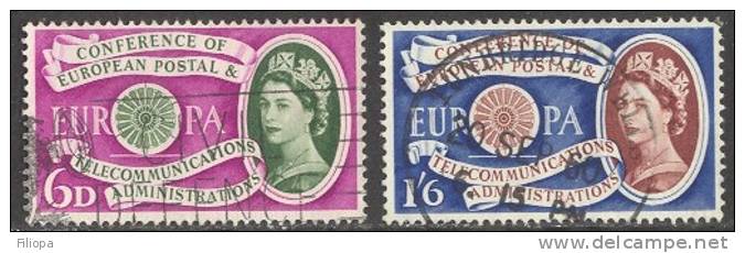 GB 1960 : Michel 341/342 Gebr. / Obl. / Used - EUROPA  . . Zw6012 - Gebraucht