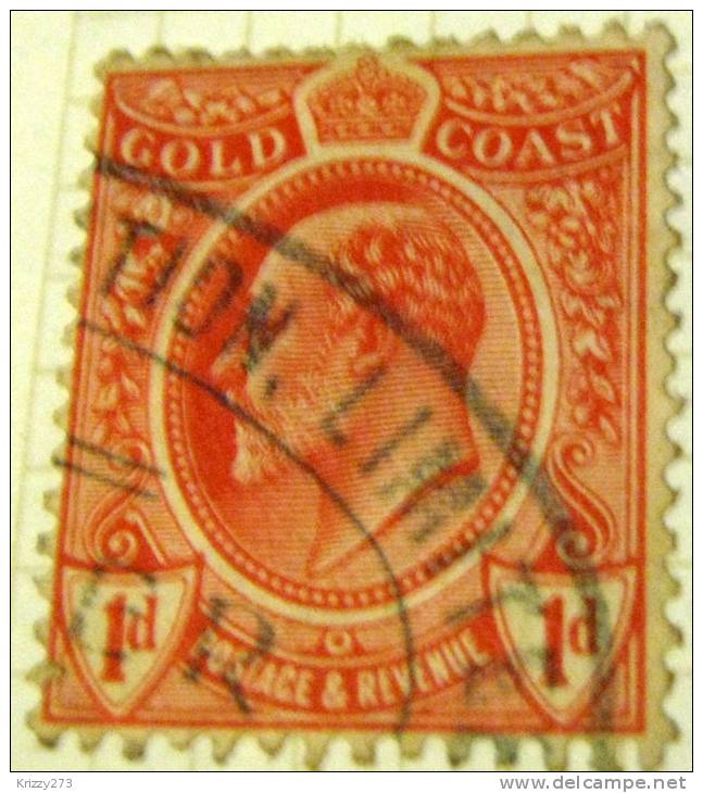 Gold Coast 1908 King Edward VII 1d - Used - Gold Coast (...-1957)