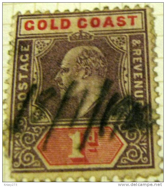 Gold Coast 1902 King Edward VII 1d - Used - Gold Coast (...-1957)