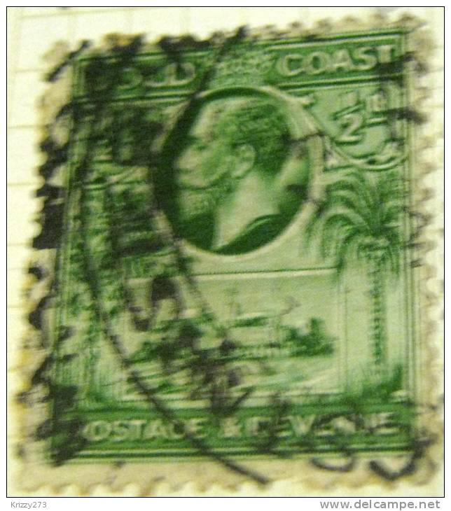 Gold Coast 1928 King George V And Christiansborg Castle 0.5d - Used - Côte D'Or (...-1957)
