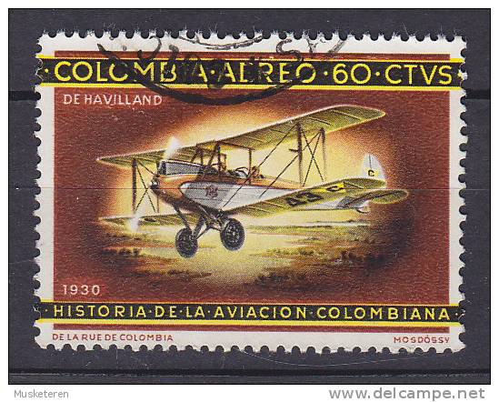 Colombia 1965 Mi. 1066      60 C Geschichte Der Luftfahrt (I) Aeroplane Flugzeug "De Havilland" - Colombia