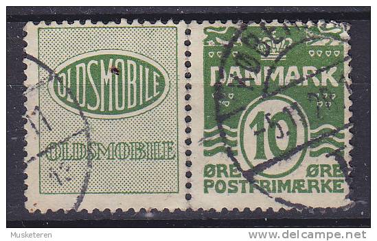 Denmark 1927-30 Mi. R7   (R 6) +10 Ø Wellenlinien Waves & OLDSMOBILE Commercial Cachet SCARCE !! (2 Scans) - Libretti