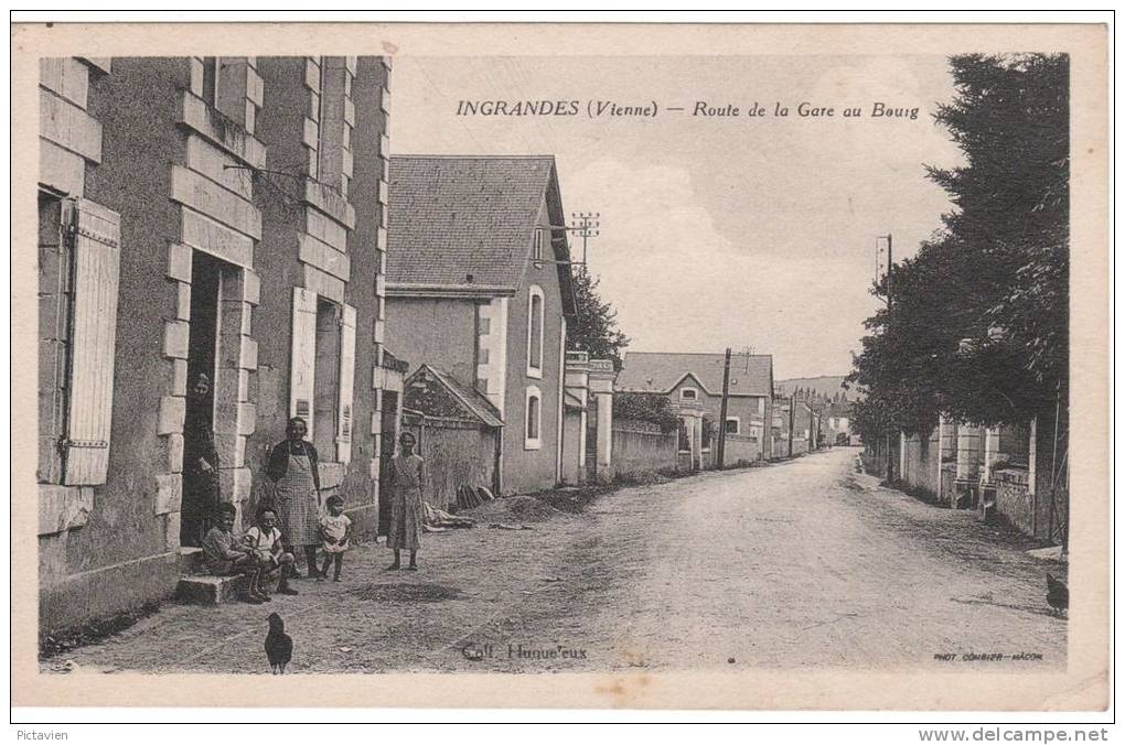 CPA - INGRANDES - Route De La Gare - Ingrandes