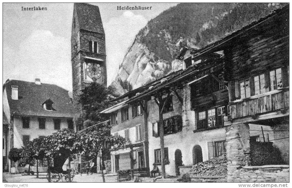 INTERLAKEN...HEIDENHAUSER...CPA ANIMEE - Heiden