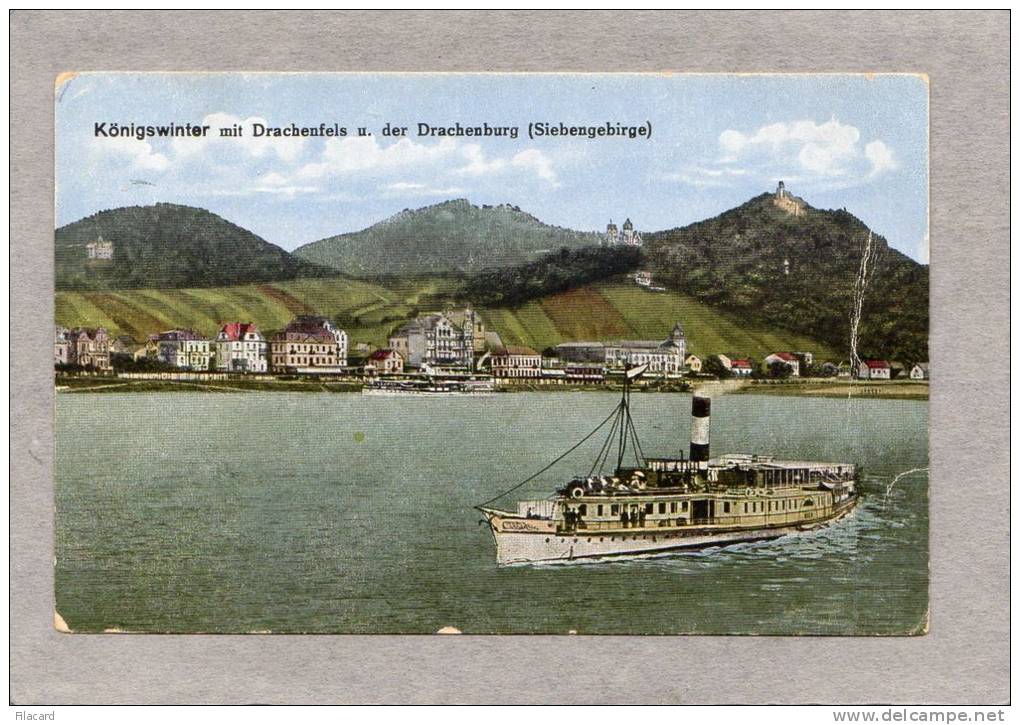 30520    Germania,     Konigswinter  Mit  Drachenfels  U.  Der  Drachenburg(Siebengebirge),  VGSB  1921 - Koenigswinter