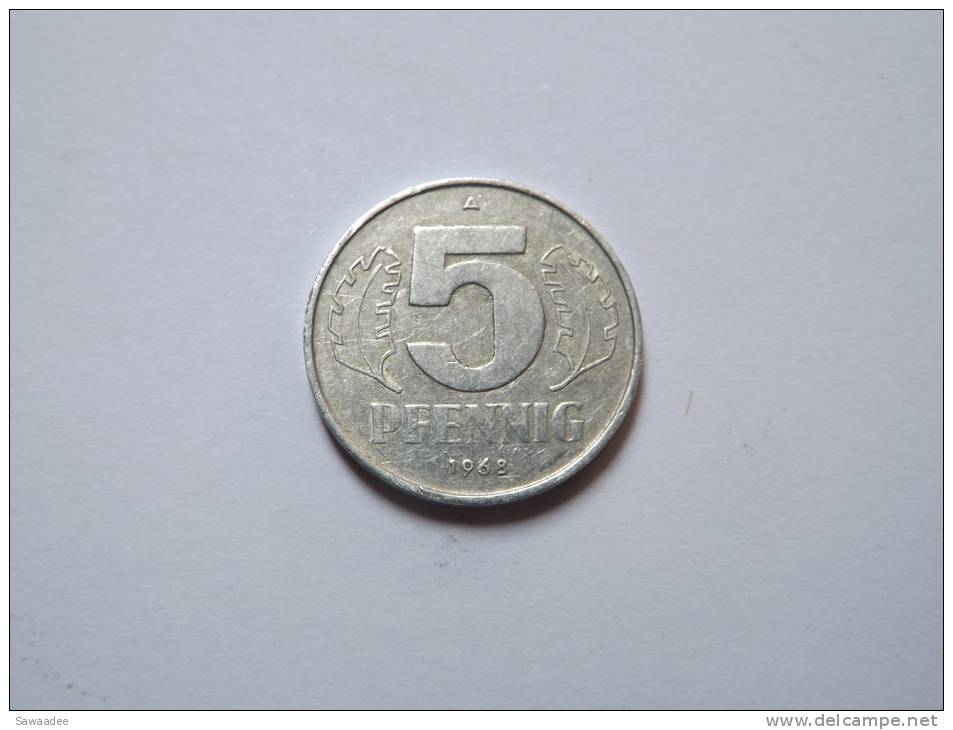 PIECE - ALLEMAGNE - REPUBLIQUE DEMOCRATIQUE - 5 PFENNING - 1968 - 5 Pfennig