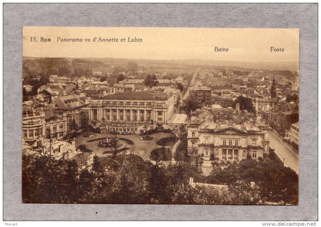 30541   Belgio,   Spa,  Panorama,  Vu  D"Annette  Et  Lubin,  Bains - Foste,  VG  1931 - Spa