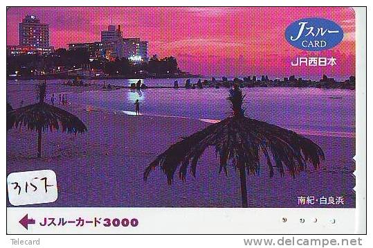 Carte Prépayée  Japon * TRAIN * CARD  (3157) Japan Prepaid Card * ZUG * Karte * TREIN * JR - Treinen