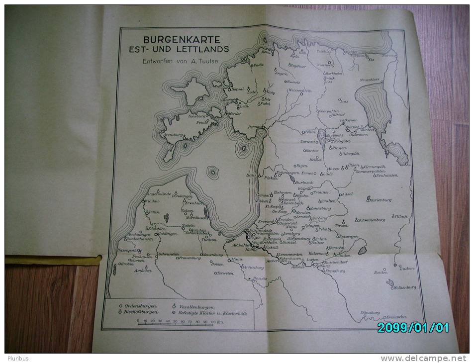 1942 DIE BURGEN IN  ESTLAND  UND  LETTLAND , THE TOWNS OF  ESTONIA  AND  LATVIA  , Many Illustrations - Architectuur