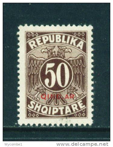 ALBANIA   -  1925  Postage Due  50q  Mounted Mint  As Scan - Albania