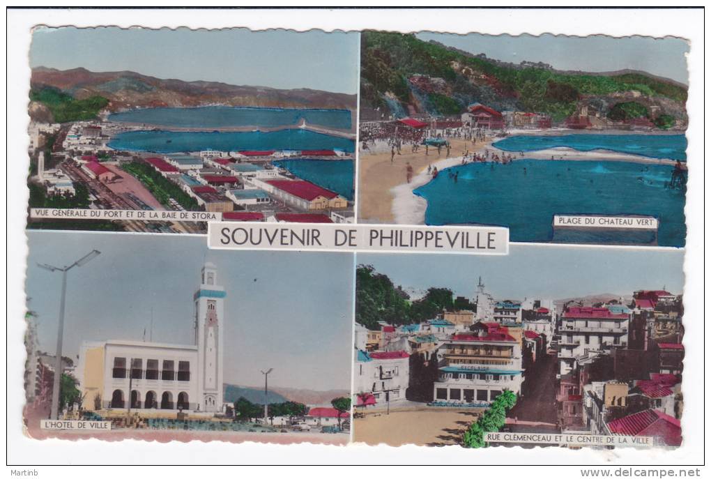 CPSM  Souvenir De PHILIPPEVILLE  Multivues - Skikda (Philippeville)