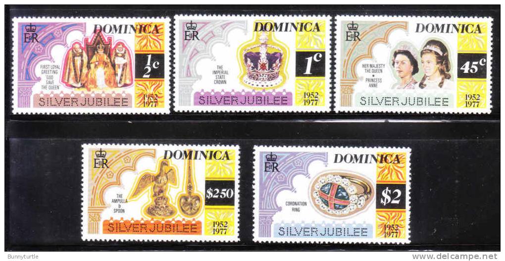 Dominica 1977 25th Anniversary Of Reign Of QE II MNH - Dominica (...-1978)