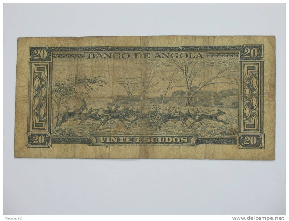 20 Vinte Escudos  1962 -ANGOLA - Banco De Angola - Angola
