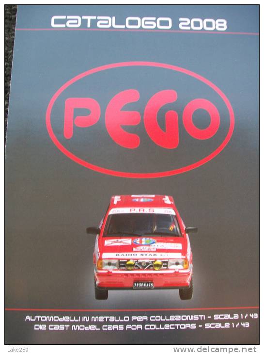 CATALOGO PEGO   SCA LA 1/43 Anno 2008/2009 - Italien