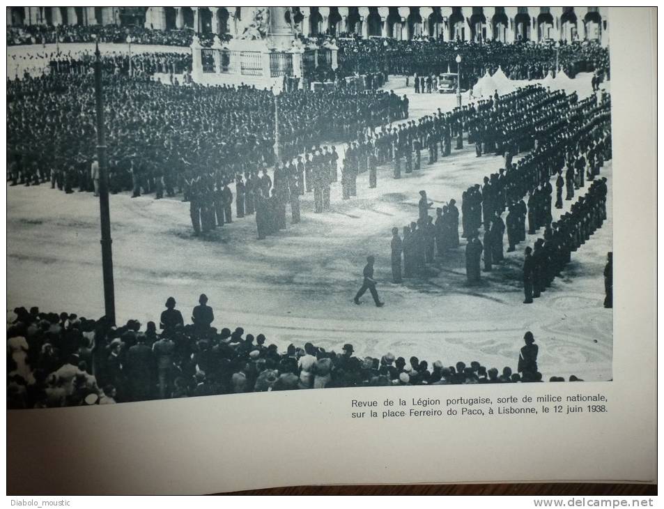 N° 4977 du 23 juillet 1938 : Souverains anglais à PARIS ; Lisbonne ; Ecrivains combattants ; Tours de France cycliste