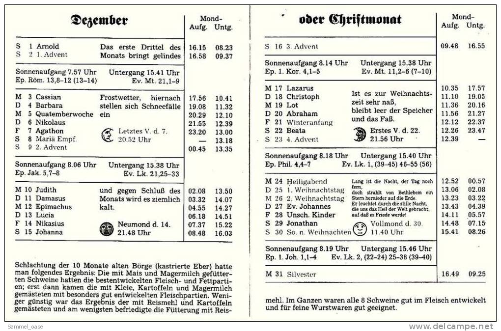 Eutiner Klenner Für Das Jahr Christi 2001 , Kalenderdarium Mit Mondauf- Und Untergangszeiten , Mondphasen - Calendars