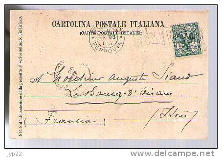 Jolie CP Ancienne Italie Torino Turin Chiesa Del S.S. Cuore Di Maria E Via Dei Frori - Ed Gesell 96 CAD 19-08-1903 Tp 66 - Kerken