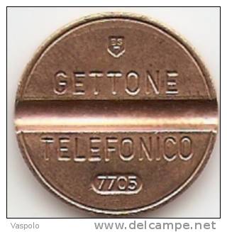 TOKEN;JETON;GETTONE TELEFONICO-7705-FLAT EDGE,NICE GRADE - Other & Unclassified