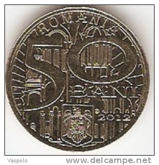 ROMANIA-50 BANI 2012 UNCIRCULATED-KING NEAGOE BASARAB+CURTEA DE ARGES MONASTERY - Other - Europe