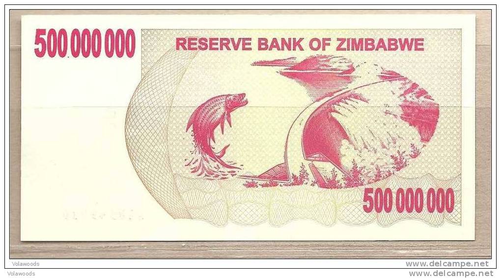 Zimbabwe - Banconota Non Circolata Da 500.000.000 Dollari - 2008 - Zimbabwe