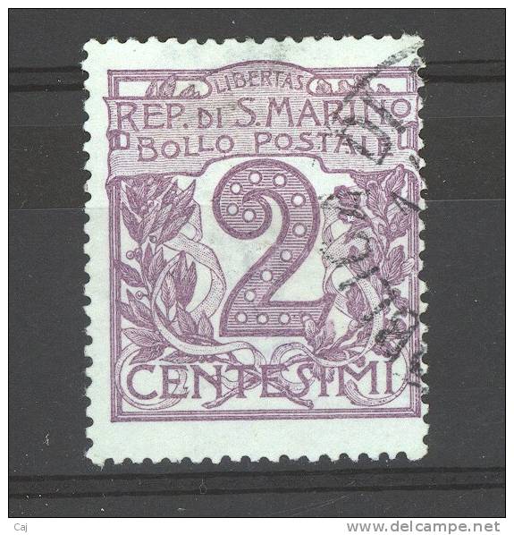 Saint Marin  -  1903  :  Yv  34  (o) - Used Stamps