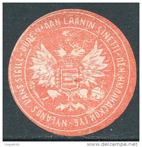 Russia Finland NYLAND / UUSIMAA Governorate Letter / Packet Seal Siegelmarke Vignette Finnland Finlande Russland Russie - Other & Unclassified