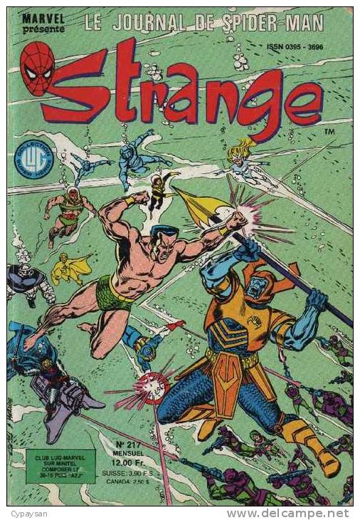 STRANGE N° 217 BE LUG 01-1988 - Strange