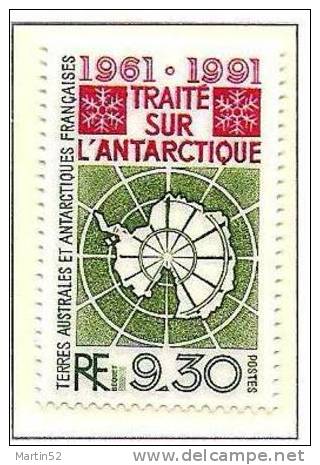 T.A.A.F. 1991: Michel-No. 280 Traité Antarctique  ** MNH (cote 4.60 Euro) - Préservation Des Régions Polaires & Glaciers