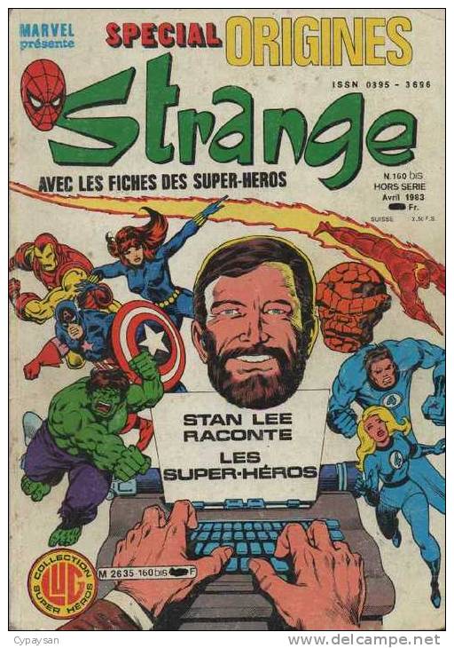 STRANGE SPECIAL ORIGINES N° 160 BIS BE LUG 04-1983 - Strange