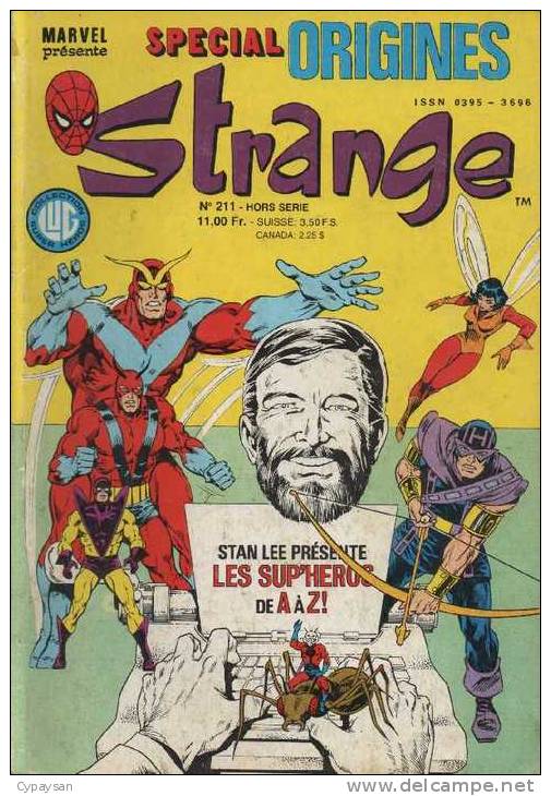 STRANGE SPECIAL ORIGINE N° 211 BIS BE LUG 07-1987 - Strange