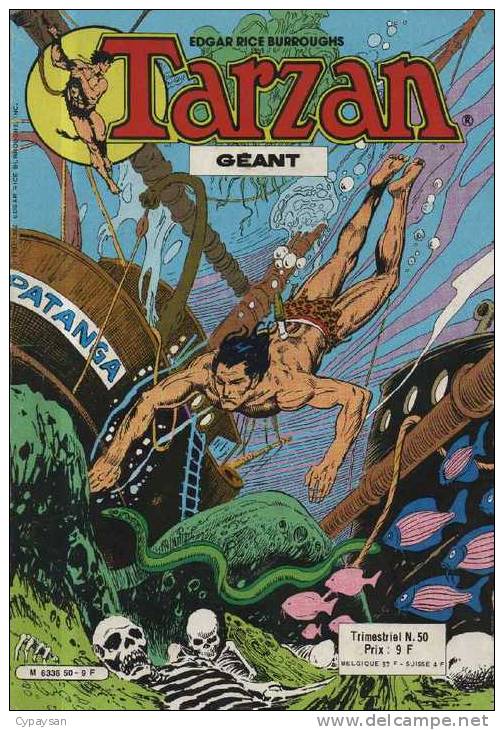 TARZAN GEANT N° 50 BE SAGEDITION 06-1982 - Tarzan