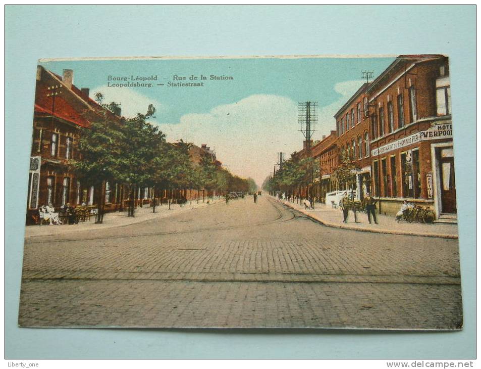 Statiestraat - Rue De La Station / Anno 19?? ( Zie Foto Voor Details ) !! - Leopoldsburg