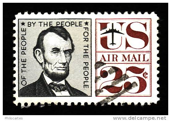 ETATS UNIS  1959  -  PA 60   -  Lincoln   - Oblitéré - 2a. 1941-1960 Usados