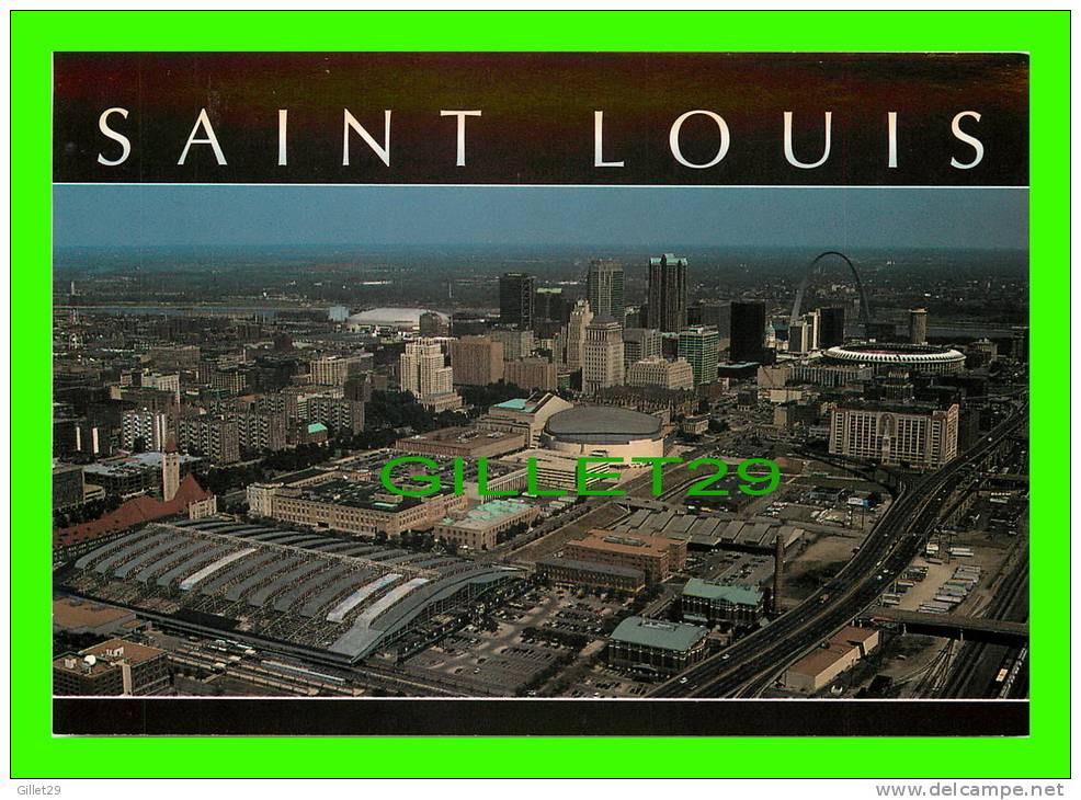 ST LOUIS, MO - THE THREE SPORTS STADIUMS, KIEL CENTER, BUSCH STADIUM & TRANS WORLD DOME - - St Louis – Missouri