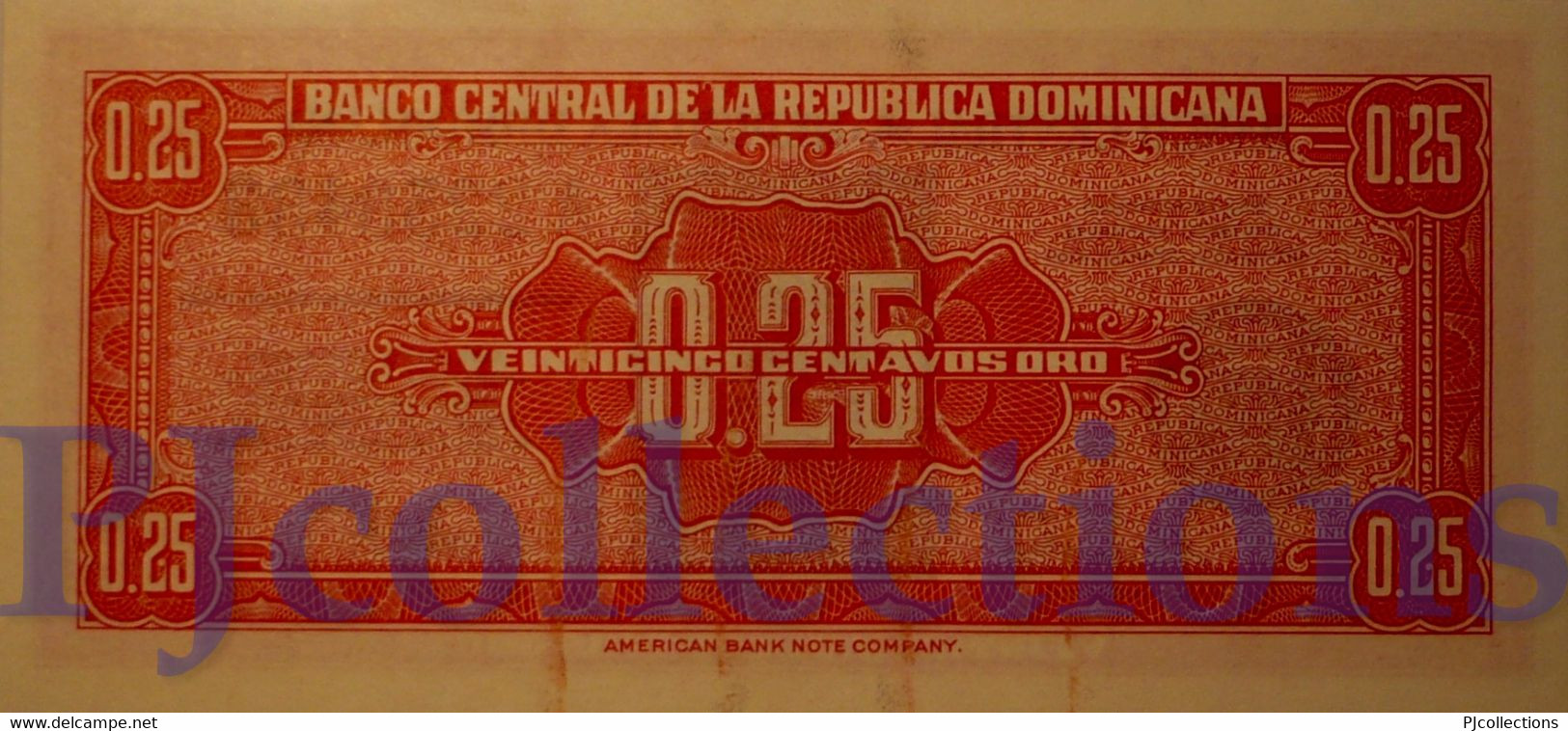 DOMINICAN REPUBLIC 25 CENTAVOS 1961 PICK 87a UNC - Dominicaine