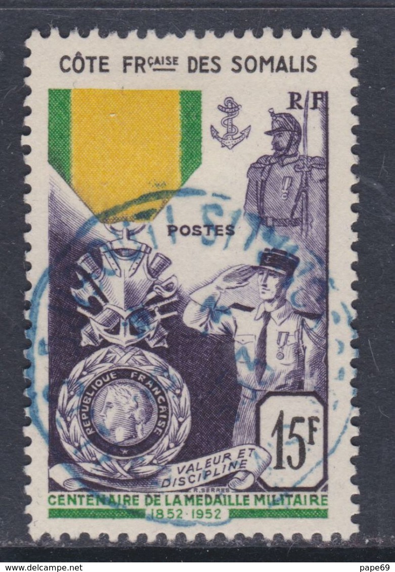 Cote Des Somalis N° 284 O : Centenaire De La Médaille Militaire, Assez Belle Oblitération,  Sinon TB - Gebraucht