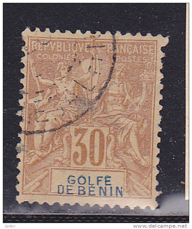 BÉNIN N° 28  30C BRUN TYPE GROUPE ALLÉGORIQUE OBL - Altri & Non Classificati