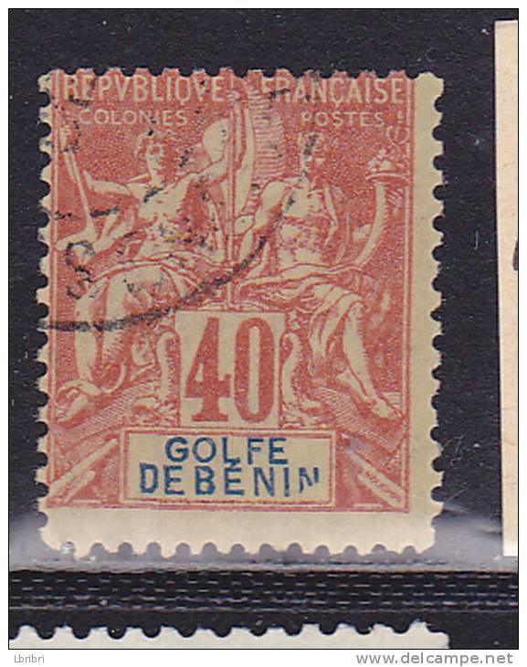 BÉNIN N° 29 40C ROUGE ORANGE TYPE GROUPE ALLÉGORIQUE OBL - Altri & Non Classificati