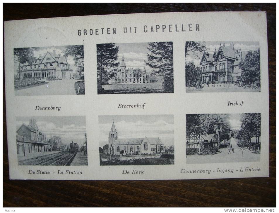 KAPELLEN - 1924 - Groeten Uit Capellen  Met Denneburg - Irishof - Sterrenhof  - Lot BA 16 - Kapellen