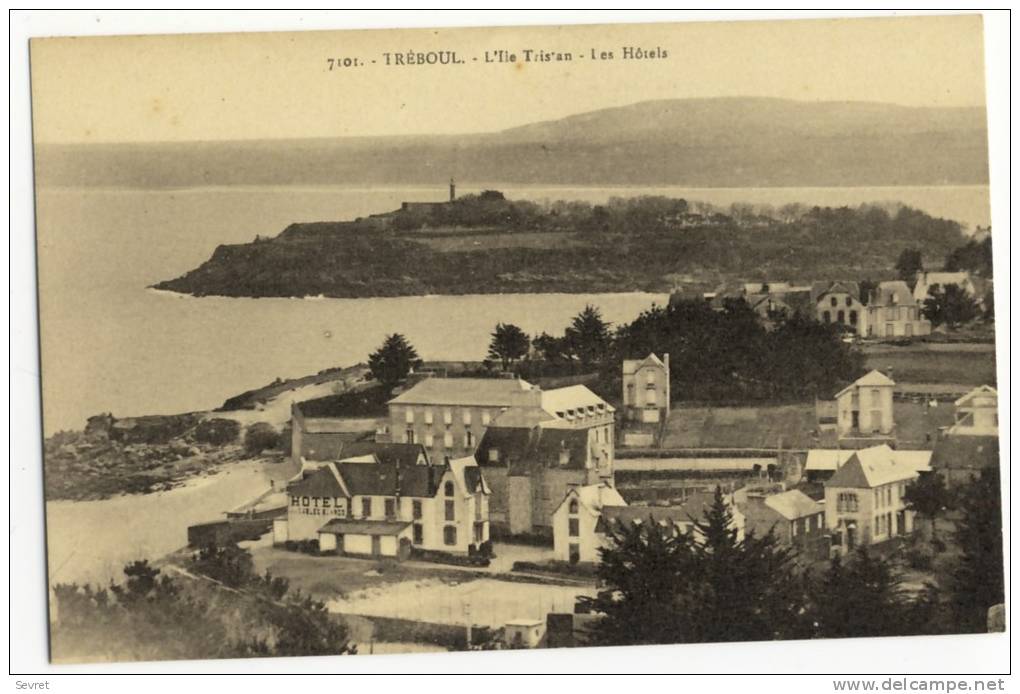 TREBOUL   - L'Ile Tristan  - Les Hôtels. - Tréboul