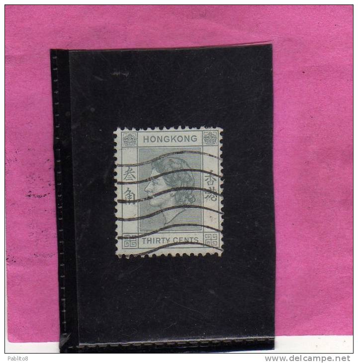 HONG KONG 1954 QUEEN ELIZABETH II - REGINA ELISABETTA USED - Used Stamps