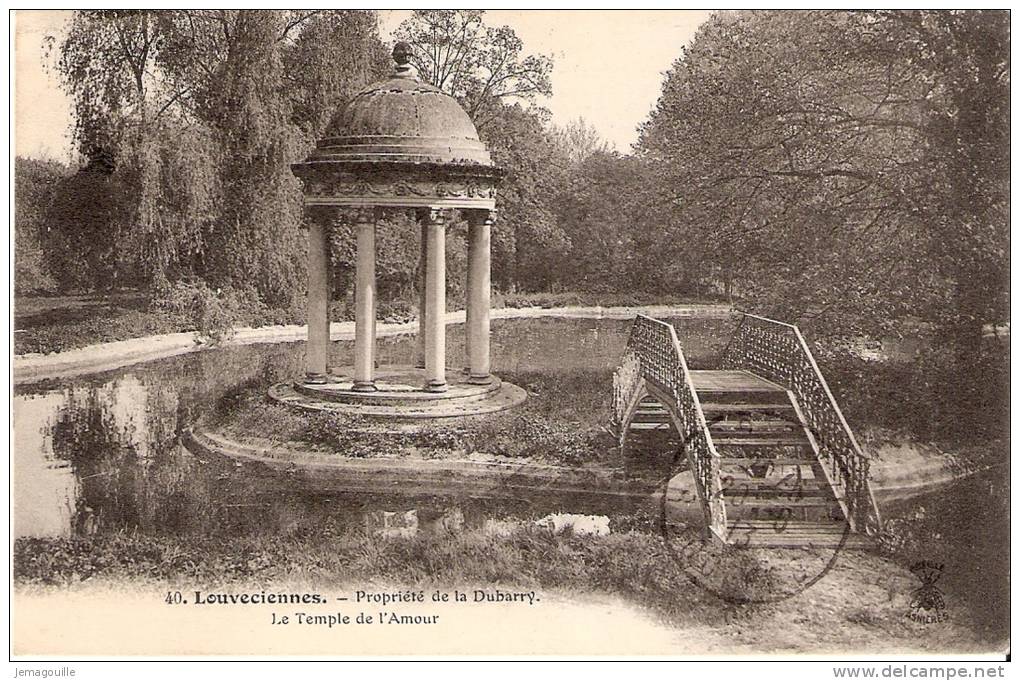 LOUVECIENNES 78 - Propriété De La Dubarry - Le Temple De L´Amour - 40 - 21.6.1913 - T-1 - Louveciennes