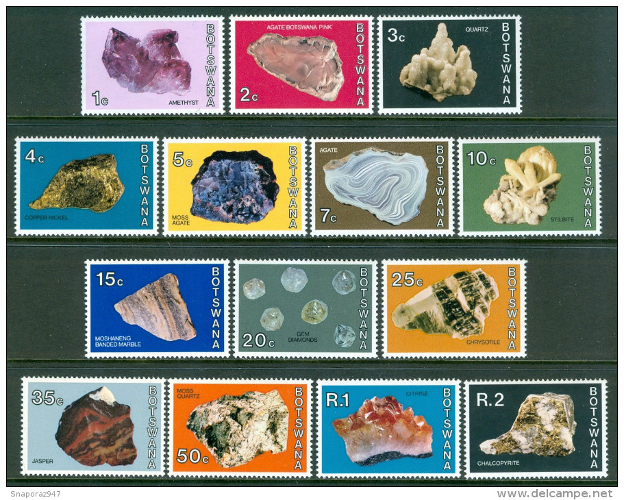 1974 Botswana Minerali Minerals Minèraux Set MNH** Fo167 - Minerals