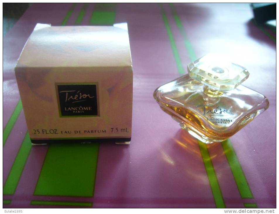 Echantillon Miniature : TRESOR De LANCOME Edp 7,5ml Avec Boite - Miniatures Femmes (avec Boite)