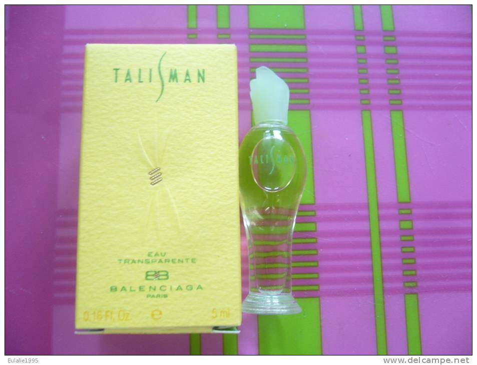 Echantillon Miniature : TALISMAN De BALENCIAGA Eau Transparente 5ml Pleine Avec Boite - Miniaturen Damendüfte (mit Verpackung)