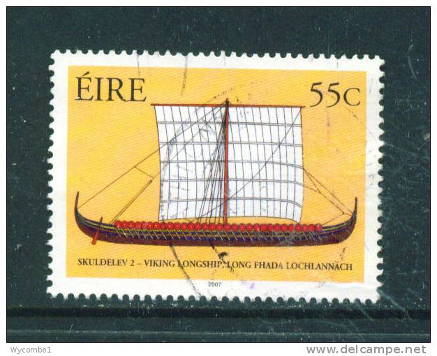 IRELAND  -  2007  Viking Longship  55c  FU  (stock Scan) - Usati