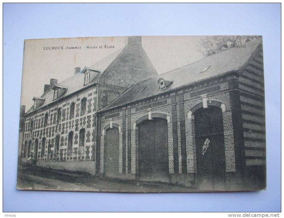 Ma Réf: 71-5-19.                     LUCHEUX         Mairie Et Ecole. - Lucheux