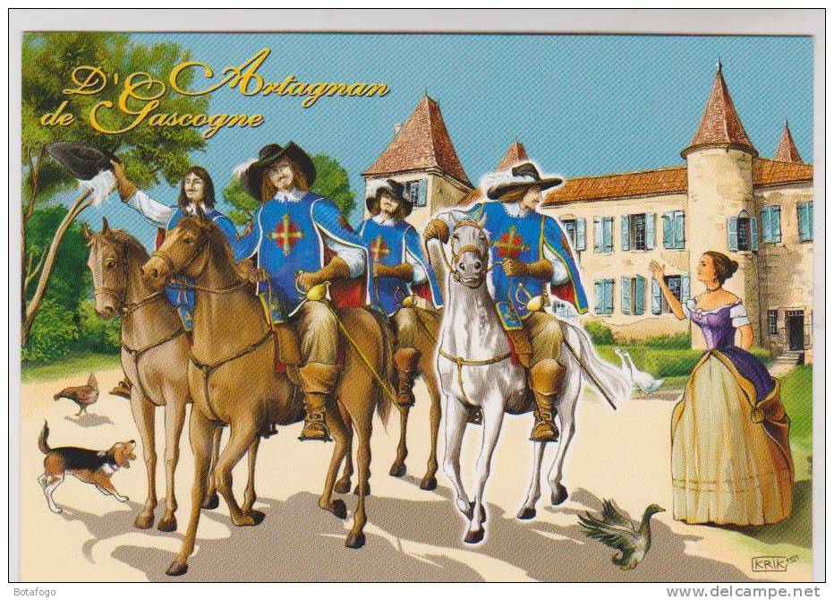 CPM CHATEAU DE LUPIAC DPT 32,D ARTAGNAN ET LES 3 MOUSQUETAIRES ILLUSTRES - Otros & Sin Clasificación