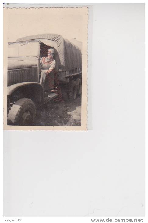 Photo Militaire Volant Camion - Guerre, Militaire